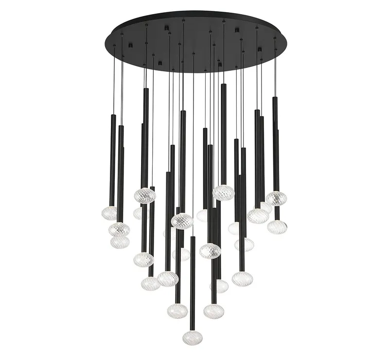 SOFFIO 12111-02, 25 Light Round LED Chandelier — Lib&Co. LED Pendant Lights 70.0W 3000K