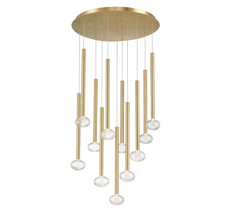 SOFFIO 12110-07, 11 Light Round LED Chandelier — Lib&Co. LED Pendant Lights 30.0W 3000K