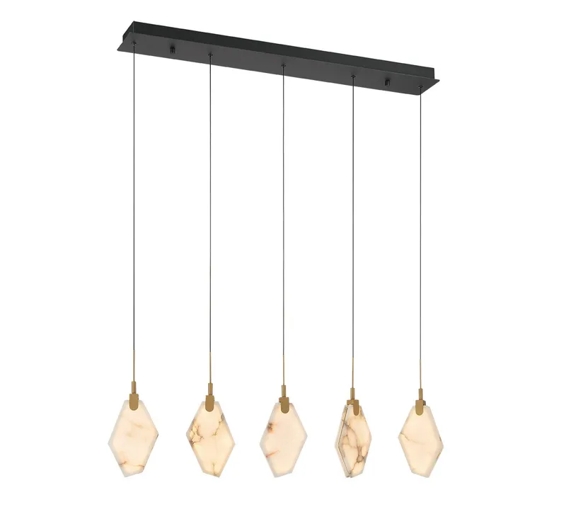 KOSMOS 12386-02, 5 Light Linear LED Chandelier — Lib&Co. LED Linear Lights 45.0W 3000K