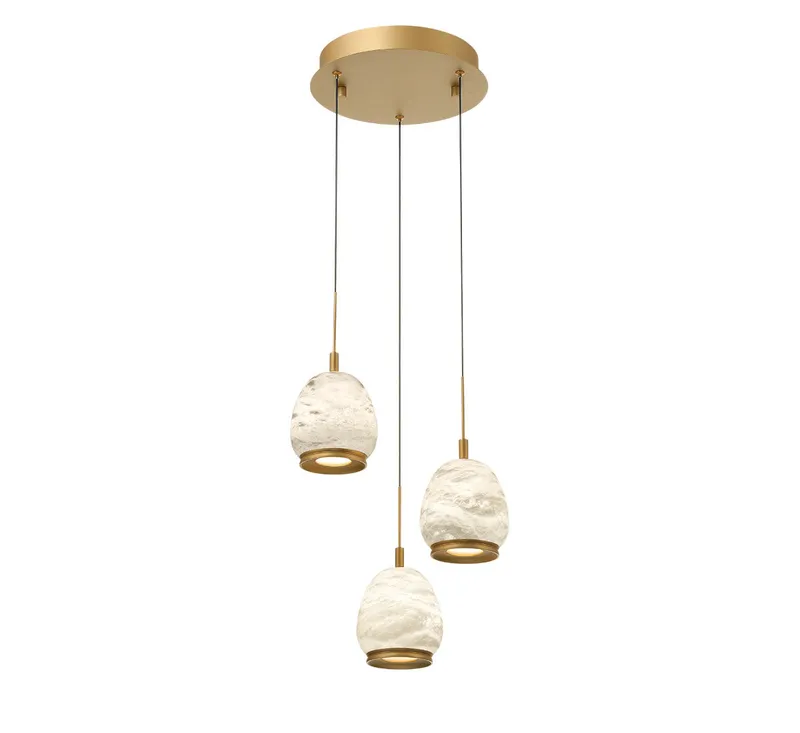 LUCIDATA 12136-030, 3 Light Round LED Pendant — Lib&Co. LED Pendant Lights 30.0W 3000K