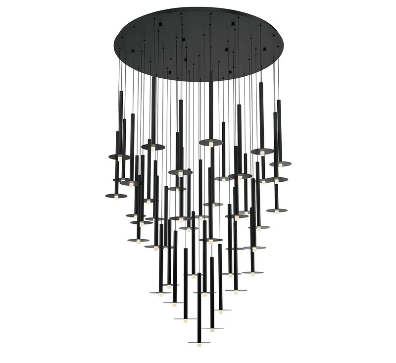 PIATTO 12106-02, 44 Light Round LED Chandelier — Lib&Co. LED Pendant Lights 120.0W 3000K