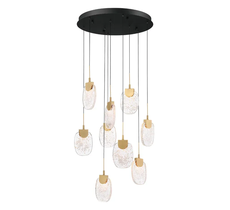 CASTELO 12289-02, 9 Light Round LED Chandelier — Lib&Co. LED Pendant Lights 45.0W 3000K