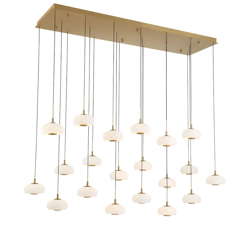 ADELFIA 12242-030, 20 Light Rectangular Linear Chandelier — Lib&Co. LED Linear Lights 150.0W 3000K