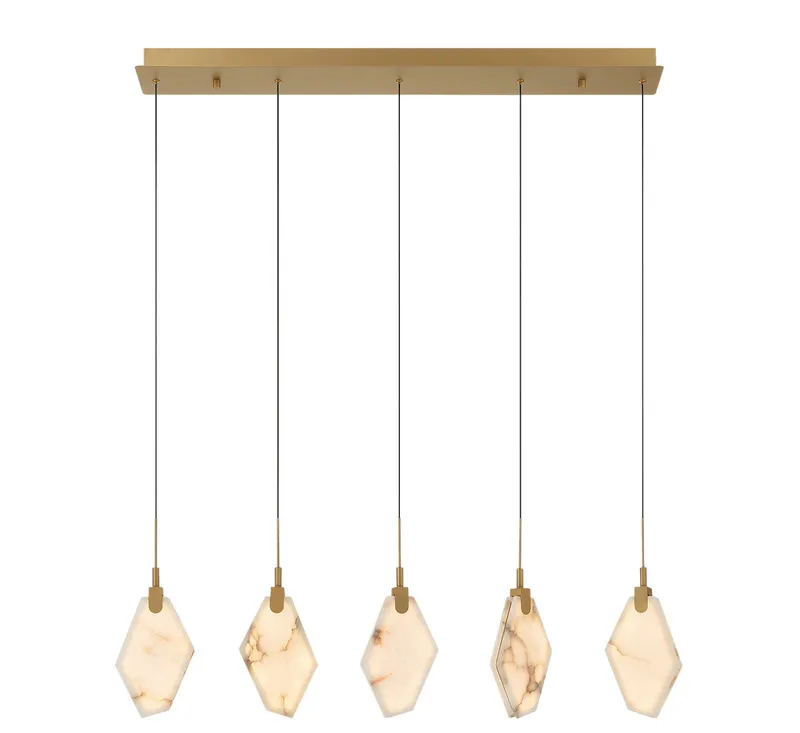 KOSMOS 12386-030, 5 Light Linear LED Chandelier — Lib&Co. LED Linear Lights 45.0W 3000K