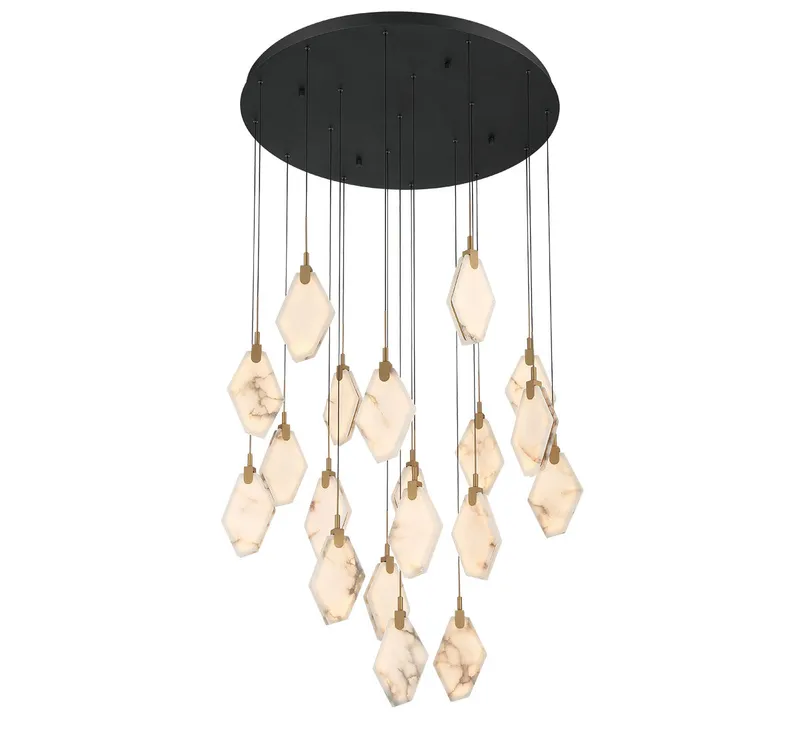 KOSMOS 12384-02, 19 Light Round LED Chandelier — Lib&Co. LED Pendant Lights 171.0W 3000K
