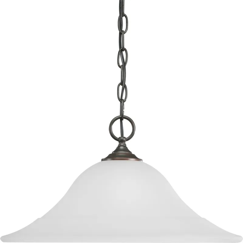 Trinity Collection One-Light Etched Glass Pendant Light — Progress Lighting LED Landscape Lights  