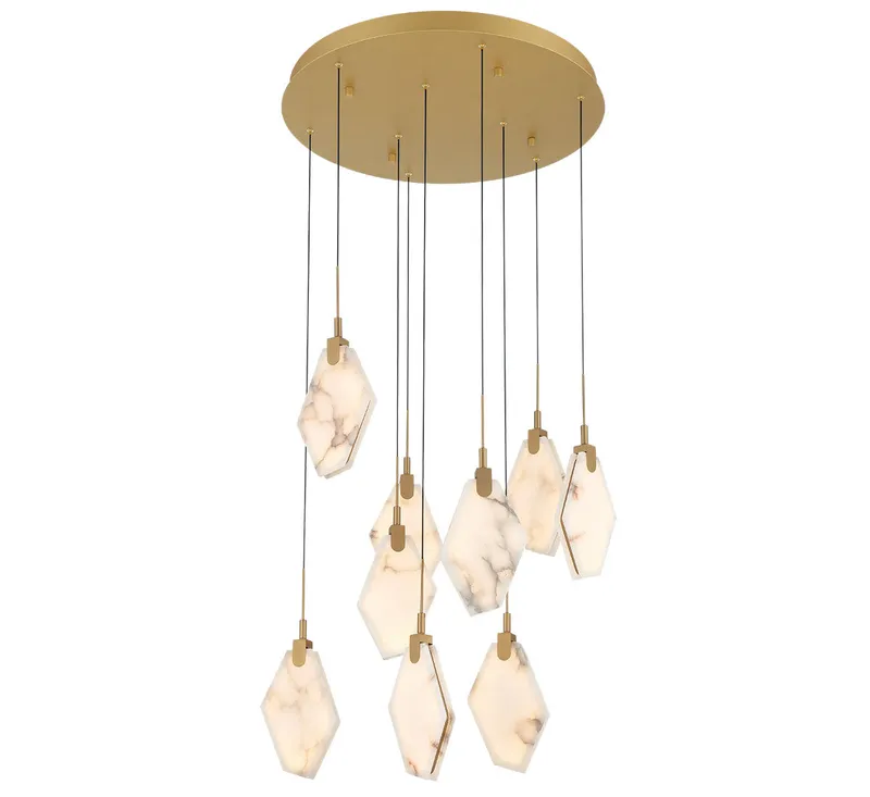KOSMOS 12383-030, 9 Light Round LED Chandelier — Lib&Co. LED Pendant Lights 81.0W 3000K