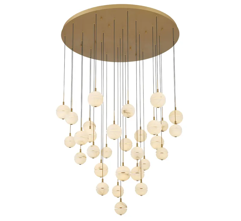 CORFU 12374-030, 31 Light Round LED Chandelier — Lib&Co. LED Pendant Lights 246.0W 3000K
