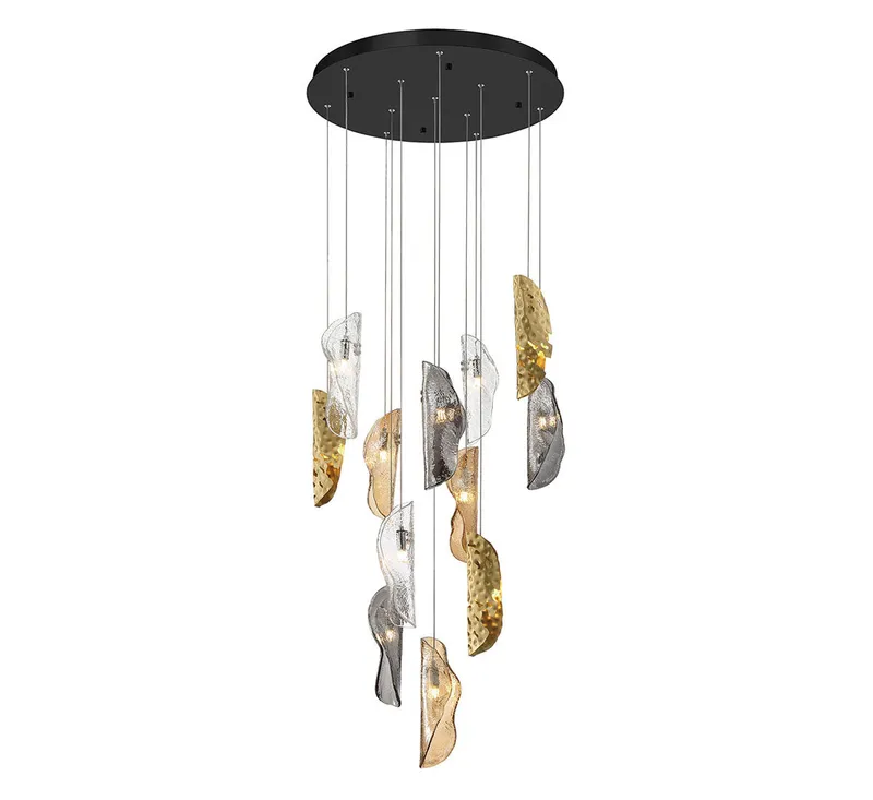 SORRENTO 10164-024-02, 12 Light Round LED Chandelier — Lib&Co. LED Pendant Lights 3.0W 3000K