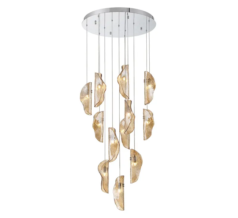 SORRENTO 10164-018-01, 12 Light round LED Chandelier — Lib&Co. LED Pendant Lights 3.0W 3000K