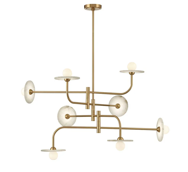 TERAMO 12052-037, 8 Light LED Chandelier — Lib&Co. LED Pendant Lights 3.0W 3000K