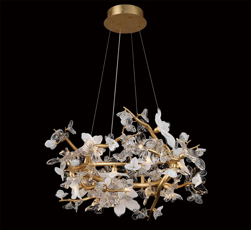 FIORI 12338-028, 30 Light LED Chandelier — Lib&Co. LED Pendant Lights 90.0W 3000K