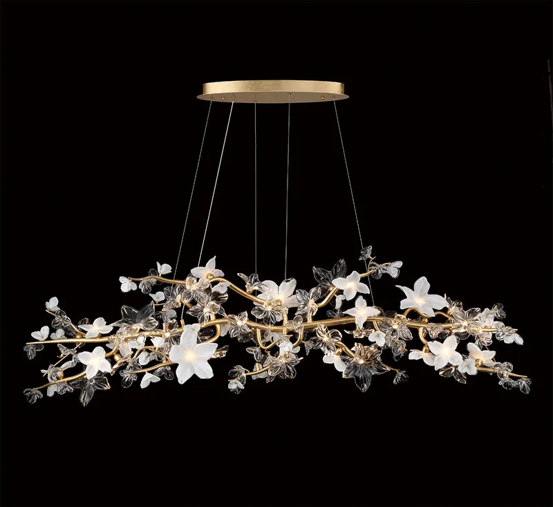 FIORI 12337-028, 47 Light Oval LED Chandelier — Lib&Co. LED Pendant Lights 108.0W 3000K