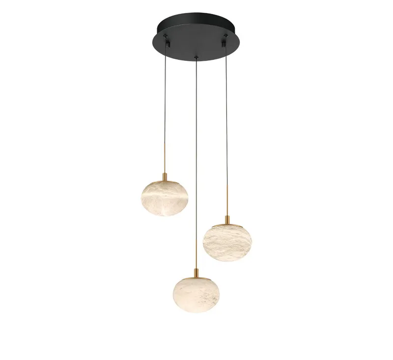 CALCOLO 12120-02, 3 Light Round LED Pendant — Lib&Co. LED Pendant Lights 24.0W 3000K