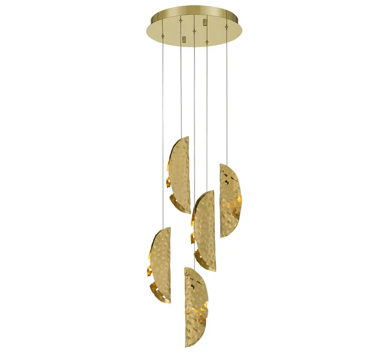 SORRENTO 12407-020-07, 5 Light Round LED Chandelier — Lib&Co. LED Pendant Lights 3.0W 3000K