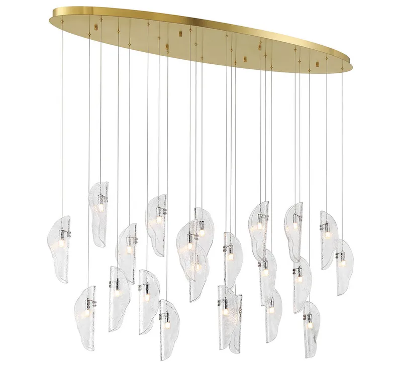 SORRENTO 12220-017-07, 22 Light Oval LED Chandelier — Lib&Co. LED Pendant Lights 3.0W 3000K