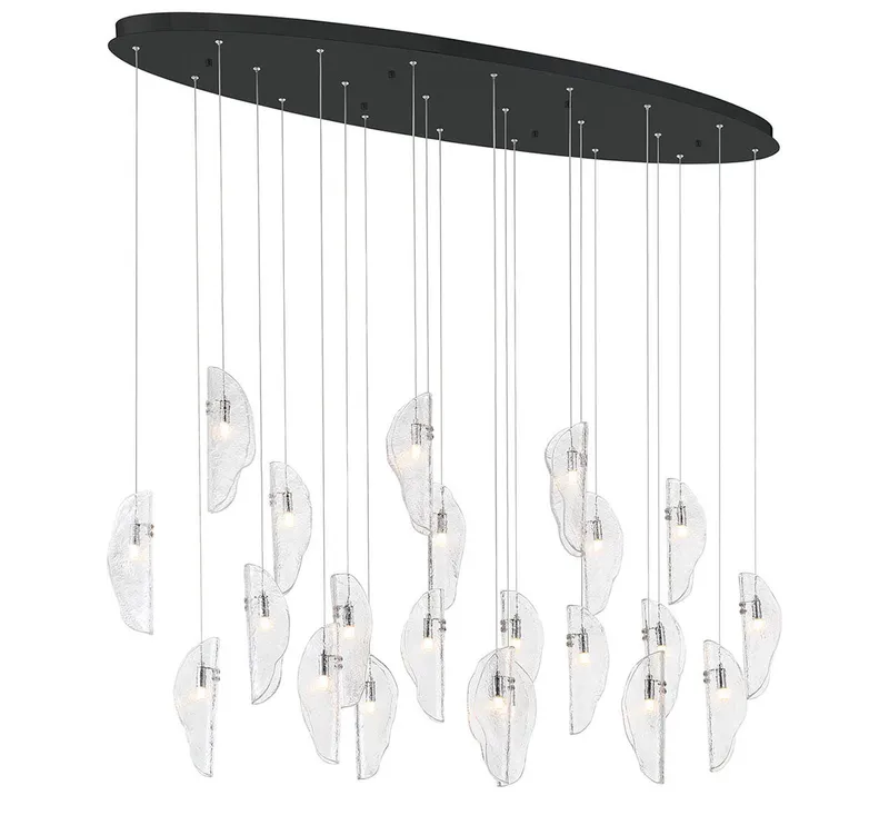 SORRENTO 12220-017-02, 22 Light Oval LED Chandelier — Lib&Co. LED Pendant Lights 3.0W 3000K
