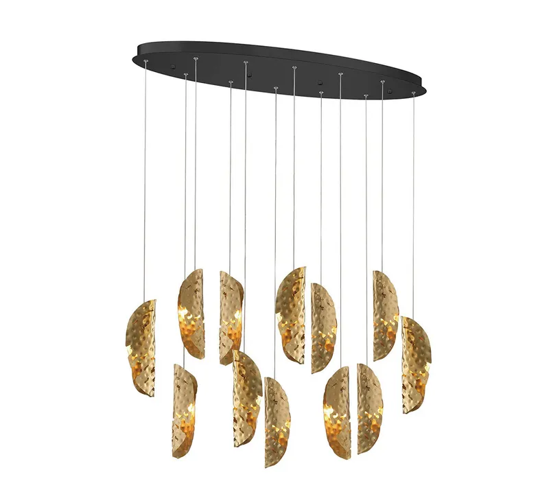 SORRENTO 12034-020-02, 12 Light Oval LED Chandelier — Lib&Co. LED Pendant Lights 3.0W 3000K