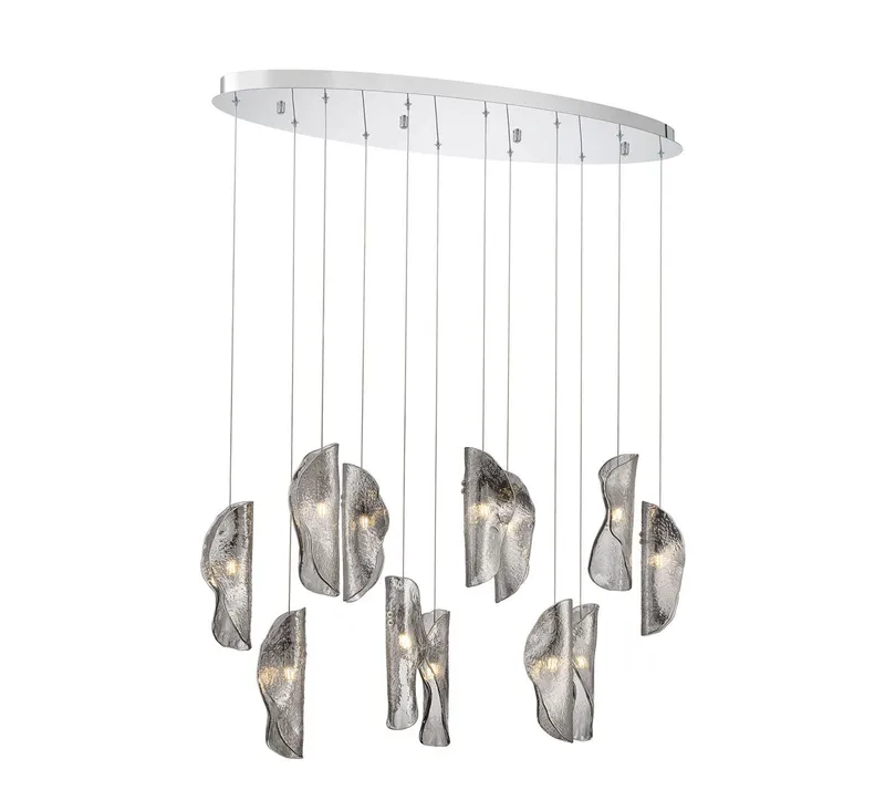 SORRENTO 12034-019-01, 12 Light Oval LED Chandelier — Lib&Co. LED Pendant Lights 3.0W 3000K