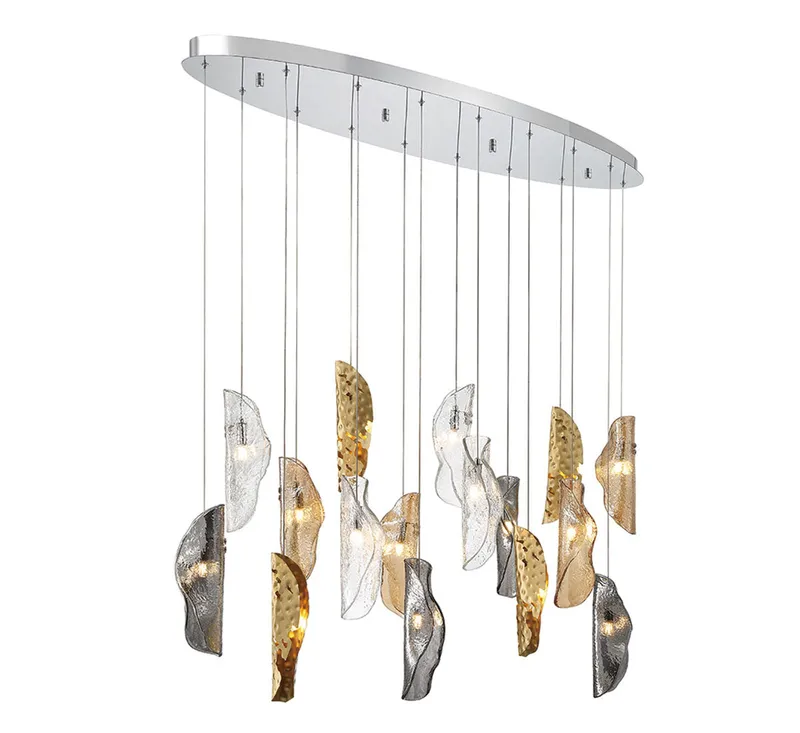 SORRENTO 10172-024-01, 16 Light Oval LED Chandelier — Lib&Co. LED Pendant Lights 3.0W 3000K