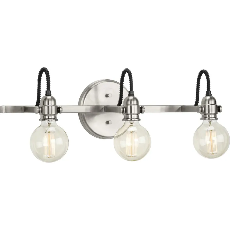 Axle Collection Three-Light Bath Vanity Wall Light — Progress Lighting LED Wall Lights  