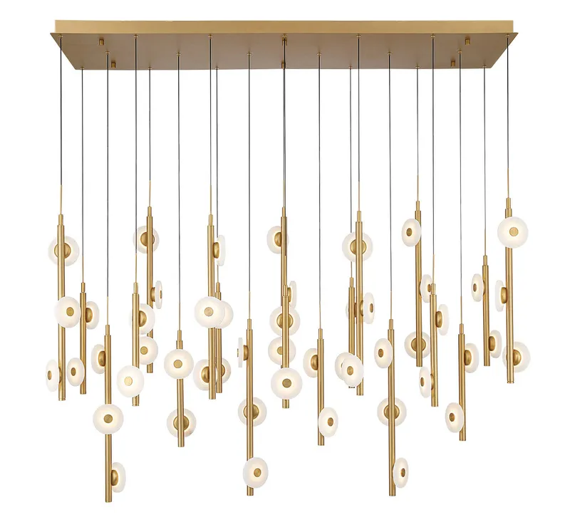 ETNA 12367-030, 50 Light Rectangular LED Chandelier — Lib&Co. LED Pendant Lights 150.0W 3000K