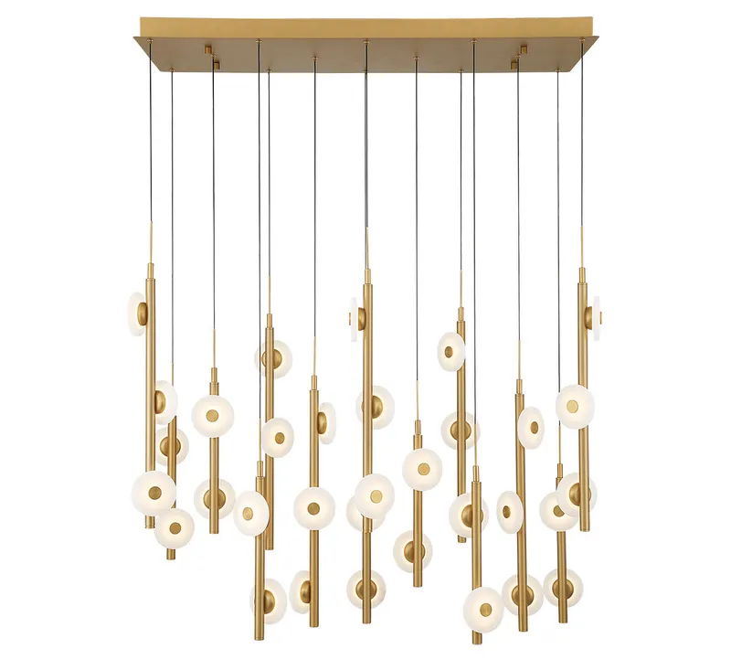 ETNA 12366-030, 35 Light Rectangular LED Chandelier — Lib&Co. LED Pendant Lights 105.0W 3000K