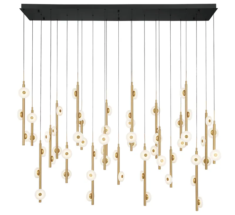 ETNA 12368-02, 57 Light Rectangular LED Chandelier — Lib&Co. LED Pendant Lights 171.0W 3000K