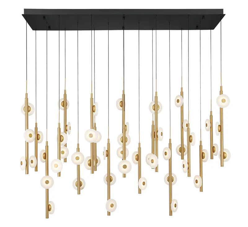ETNA 12367-02, 50 Light Rectangular LED Chandelier — Lib&Co. LED Pendant Lights 150.0W 3000K