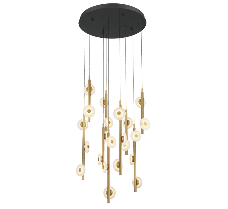 ETNA 12361-02, 22 Light Round LED Chandelier — Lib&Co. LED Pendant Lights 66.0W 3000K