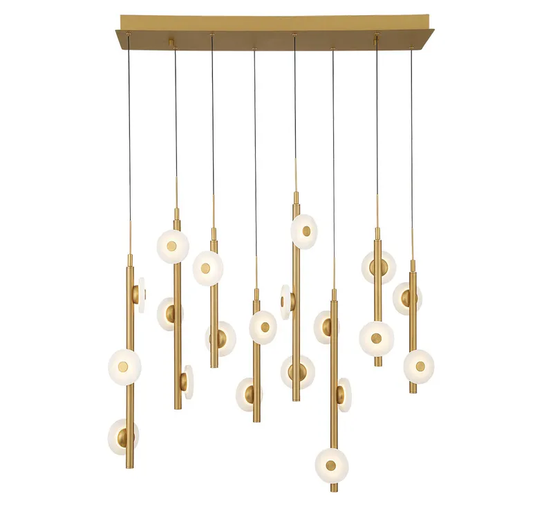 ETNA 12365-030, 20 Light Rectangular LED Chandelier — Lib&Co. LED Pendant Lights 60.0W 3000K