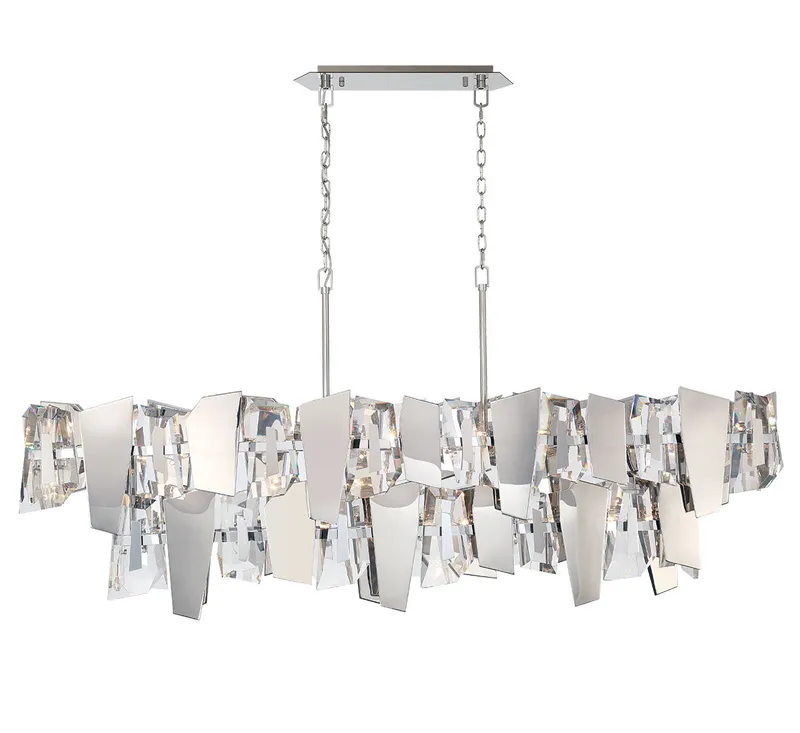 CASTELLANA 12404-01, 2 Tier 14 Light Linear Chandelier — Lib&Co. LED Linear Lights 840.0W 