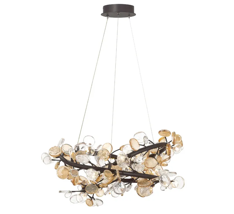 PISA 12326-043, 19 Light LED Chandelier — Lib&Co. LED Pendant Lights 28.5W 3000K