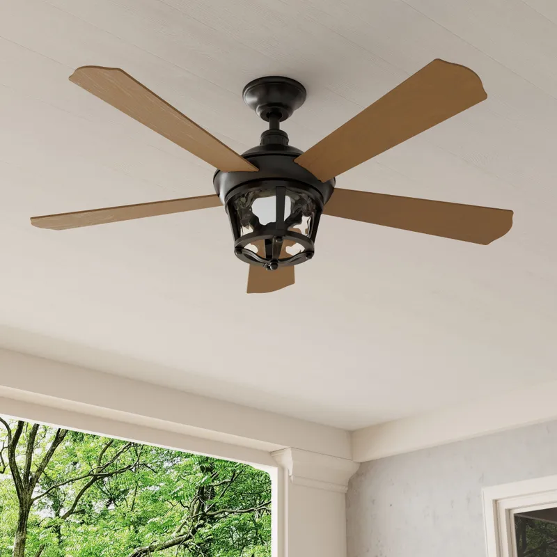 Smyrna Collection Indoor/Outdoor 52" Five Blade Ceiling Fan — Progress Lighting LED Lighting Controls  