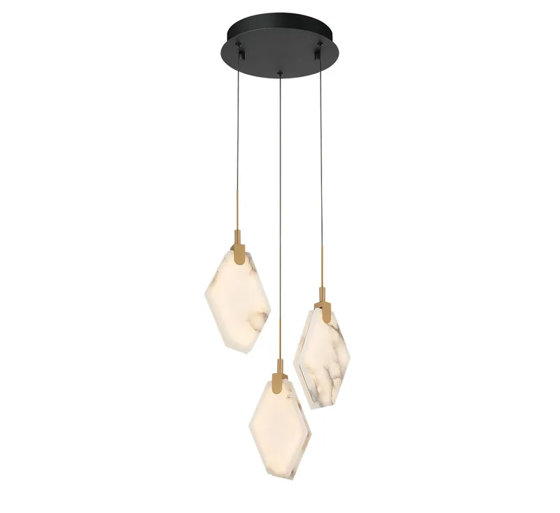 KOSMOS 12381-02, 3 Light Round LED Pendant — Lib&Co. LED Pendant Lights 27.0W 3000K