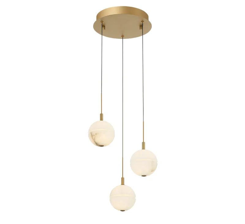 CORFU 12370-030, 3 Light Round LED Pendant — Lib&Co. LED Pendant Lights 18.0W 3000K
