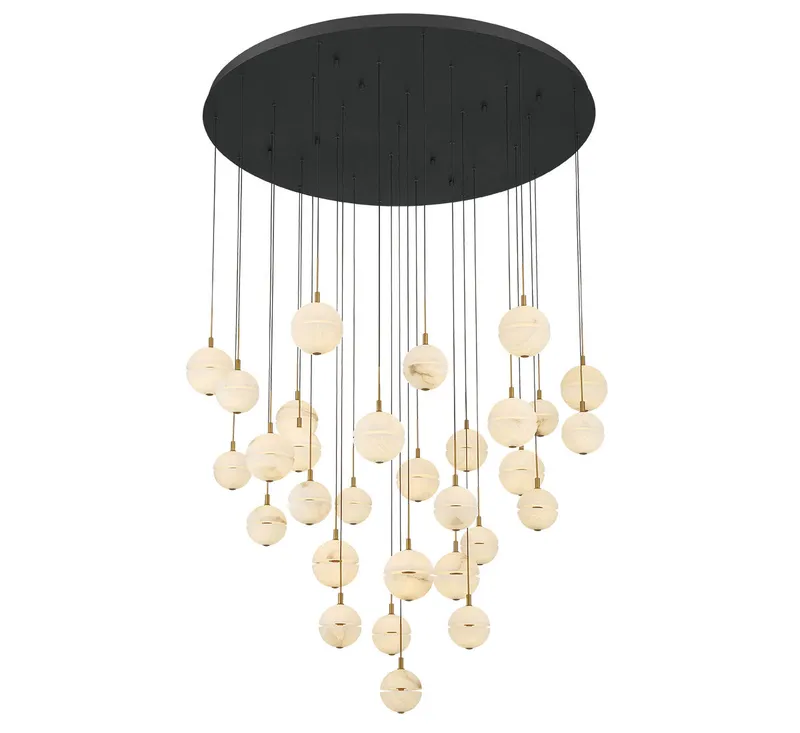 CORFU 12374-02, 31 Light Round LED Chandelier — Lib&Co. LED Pendant Lights 246.0W 3000K