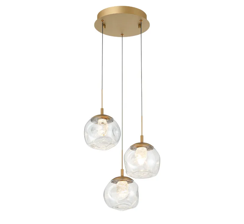 CAMERINO 12439-030, 3 Light Round LED Pendant — Lib&Co. LED Pendant Lights 24.0W 3000K