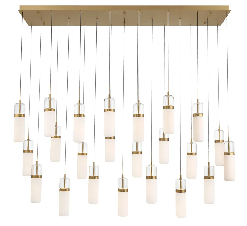 VERONA 12249-030, 23 Light Rectangular LED Chandelier — Lib&Co. LED Pendant Lights 253.0W 3000K