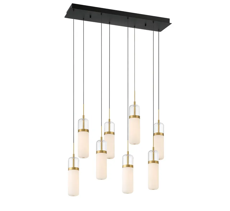 VERONA 10225-02, 8 Light Rectangular LED Chandelier — Lib&Co. LED Pendant Lights 88.0W 3000K
