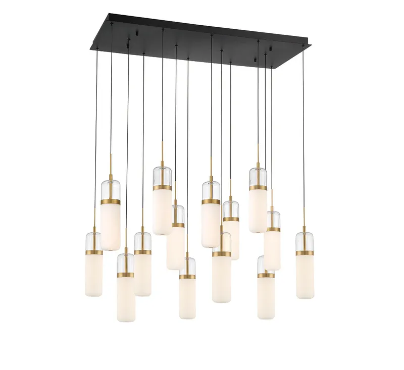 VERONA 10227-02, 14 Light Rectangular LED Chandelier — Lib&Co. LED Pendant Lights 154.0W 3000K