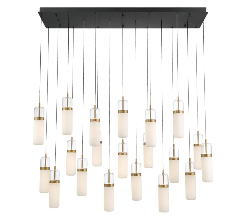 VERONA 12248-02, 20 Light Rectangular LED Pendant — Lib&Co. LED Pendant Lights 220.0W 3000K
