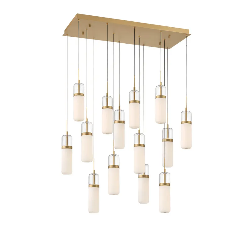 VERONA 10227-030, 14 Light Rectangular LED Chandelier — Lib&Co. LED Pendant Lights 154.0W 3000K