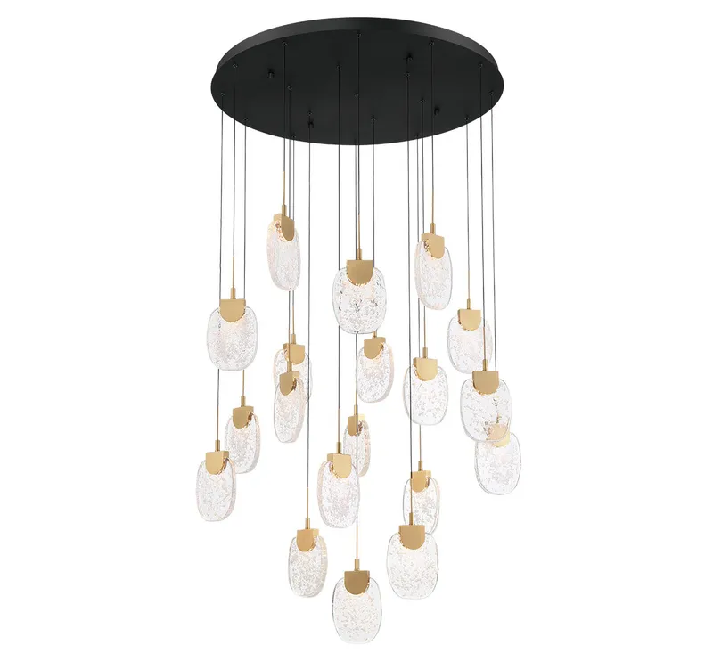 CASTELO 12290-02, 19 Light Round LED Chandelier — Lib&Co. LED Pendant Lights  3000K