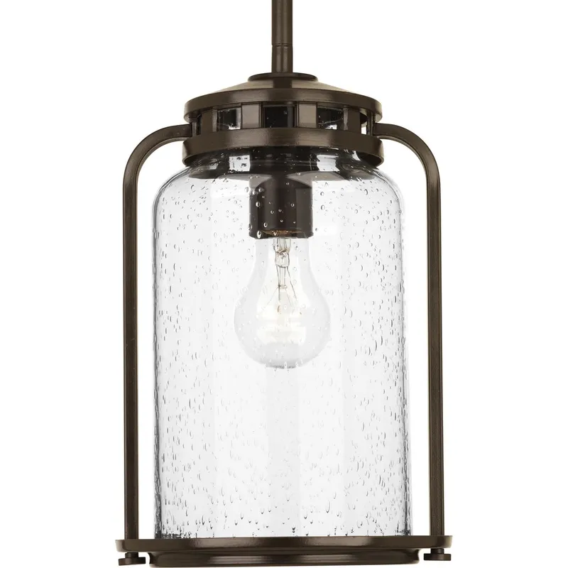 Botta Collection One-Light Medium Hanging Lantern — Progress Lighting LED Landscape Lights  