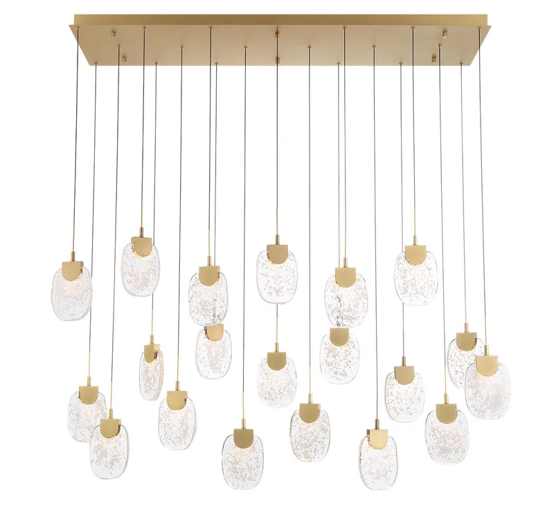 CASTELO 12295-030, 20 Light Rectangular LED Pendant — Lib&Co. LED Pendant Lights 100.0W 3000K