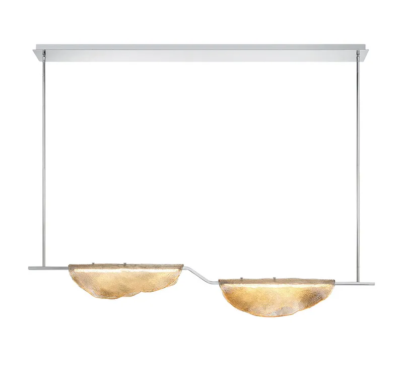 SAVONA 12118-018, 2 Light Linear LED Chandelier — Lib&Co. LED Linear Lights 23.0W 3000K