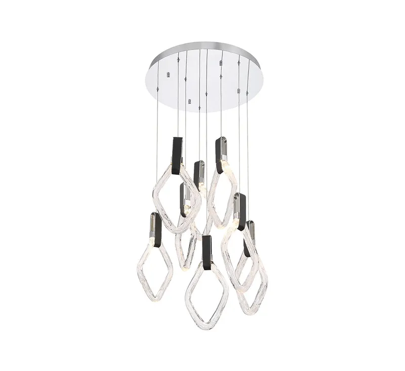 CATANIA 10102-01, 8 Light Round LED Chandelier — Lib&Co. LED Pendant Lights 40.0W 3000K