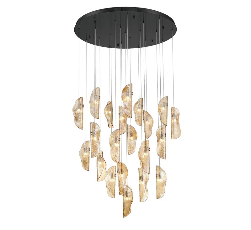 SORRENTO 10167-018-02, 21 Light Round LED Chandelier — Lib&Co. LED Pendant Lights 3.0W 3000K