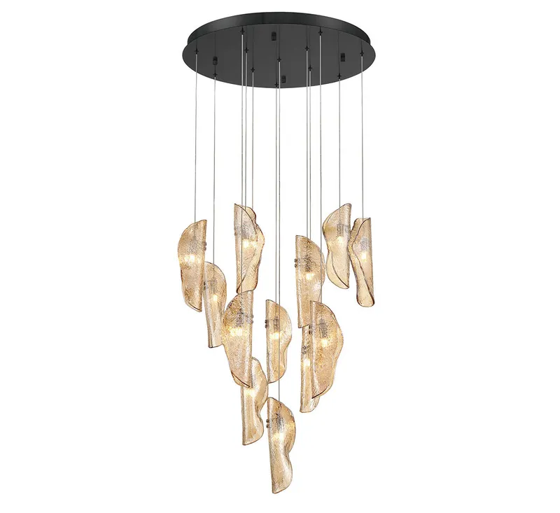 SORRENTO 10164-018-02, 12 Light round LED Chandelier — Lib&Co. LED Pendant Lights 3.0W 3000K